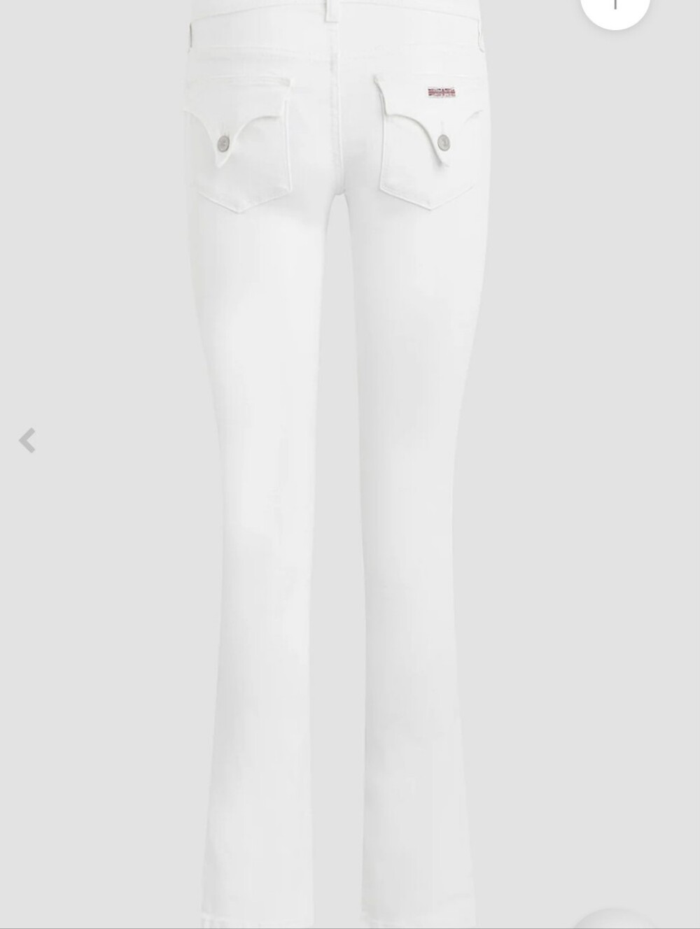 NWT Hudson White Mid-Rise Jeans. Bootcut Ankle Decorative Back Pockets Size 26. - Picture 6 of 6